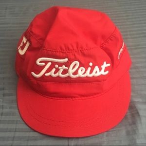Titleist Hat Foot Joy Caddy Hat Red Brand New